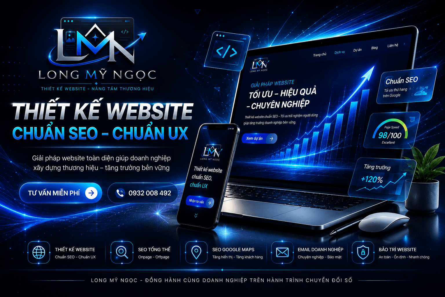 Thiết Kế Website Ninh Thuận Chuyên Nghiệp | Long Mỹ Ngọc